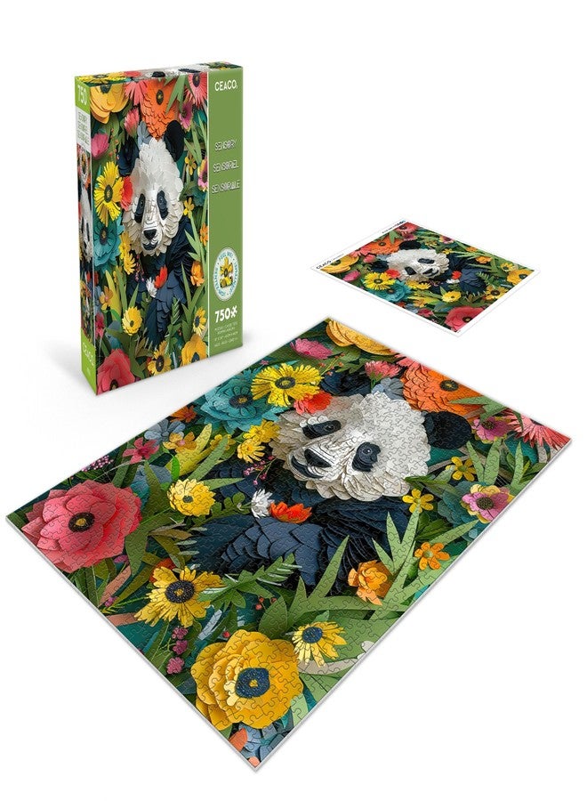 Ceaco - 750 Piece Jigsaw Puzzle - Jim Zuckerman - Textured - Paper Panda - Relaxing and Fun Activity for Adults - Image 4